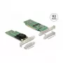 DeLOCK PCI Express x16 karte uz 4 x iekšējo NVMe M.2 Key M - Low Profile formas faktors