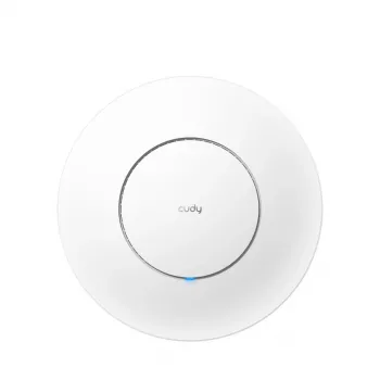 Bezvadu piekļuves punkts Cudy AP11000 — trīsjoslu Wi‑Fi 6 (2.4/5/6 GHz), 5760 Mbps, MU‑MIMO, griestu/sienas stiprinājums