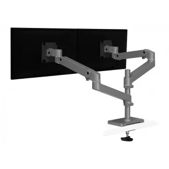 Ergotron LX Pro Montāžas Komplekts (Divroku) - 2 LCD Ekrāniem - Perforētas Plāksnes Stiprinājums - Alumīnijs - Tumši Pelēks - Ekrāna Izmērs: līdz 61 cm (līdz 24 collām)