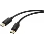 Renkforce DisplayPort savienojuma kabelis, DisplayPort spraudnis – DisplayPort spraudnis, 2.00 m, melns (RF-5771514)