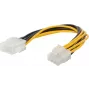 ShiverPeaks 78221-HQ 8-pin EPS pagarinājuma kabelis CPU barošanai, apvīts