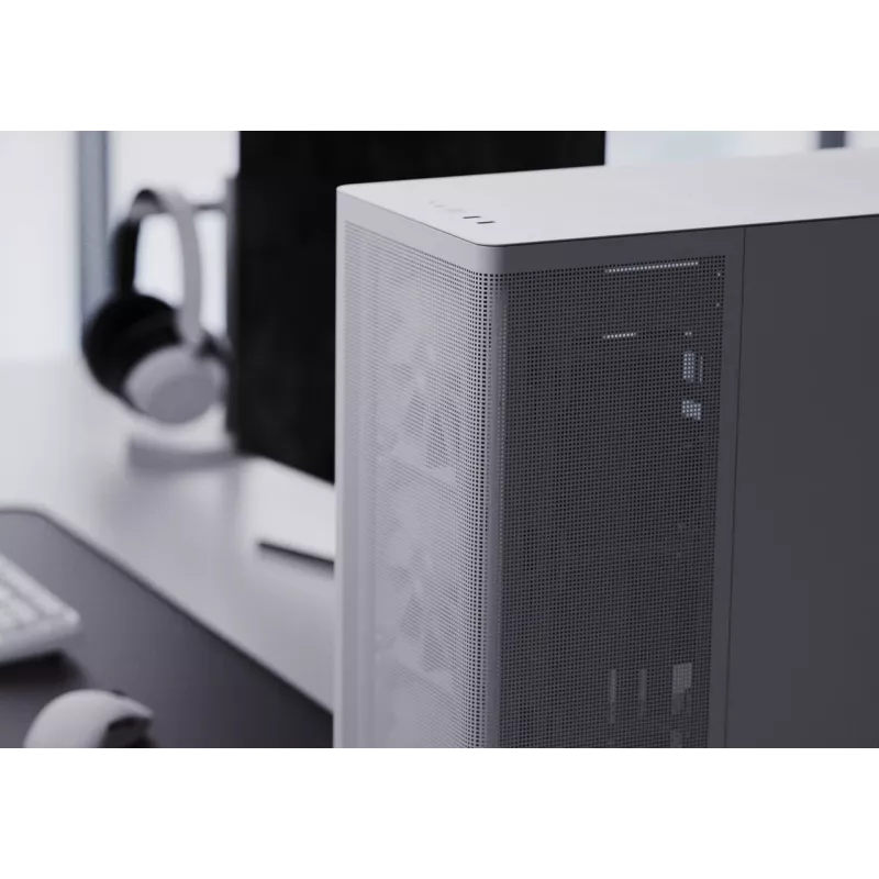 APNX PC Midi Tower C1-R-WT-v1 — Balts, ATX/Micro-ATX/Mini-ITX, 3x120 mm priekšējie ventilatori, 3x3.5 inch + 3x2.5 inch sloti, USB 3.2 Gen1 x2