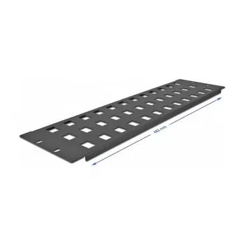 DeLOCK 19 inch Keystone Patch Panel 48 portu 3U melns