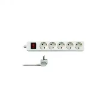 Aizsargvads REV 001252301, 5× H tipa kontaktligzdas, 16 A, 3500 W, balts