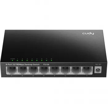 Nepārvaldāms slēdzis Cudy FS108 8 porti Fast Ethernet 10/100 Melns