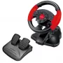 Stūre ESPERANZA EG103 spēļu kontrolieris — PC/PS2/PS3, 13 pogas, vibrācija, akselerometrs, melns/sarkans