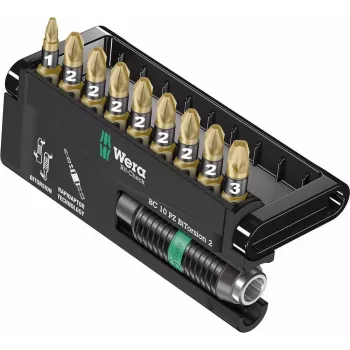 Wera Tools 05347153001 - Sešstūra - Pozidriv - 1 x 1/4x75 1 x PZ 1x25 7 x PZ 2x25 1 x PZ 3x25 - 25,4 / 4 mm (1 / 10,20cm (4) ) - Sešstūra