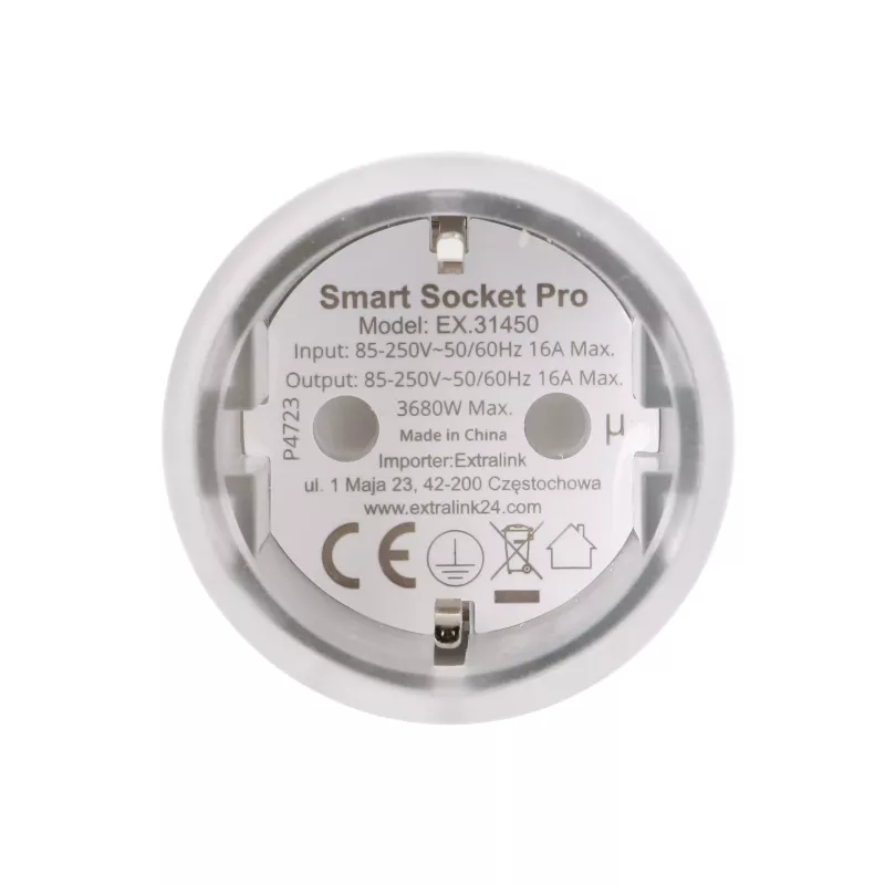 Extralink Smartlife Viedā Kontaktligzda SC Pro, Zigbee, Homekit, Tuya, 3680W
