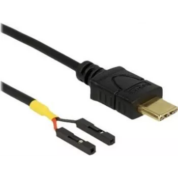 USB kabelis DeLOCK 85396 0.3m USB C Melns