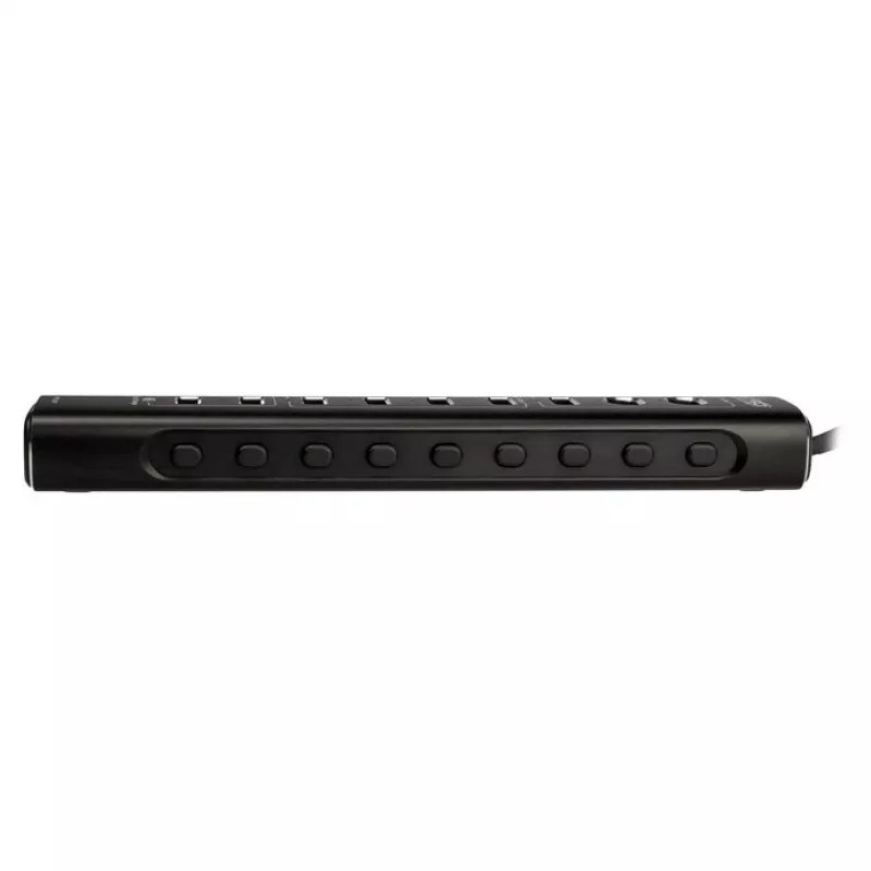 Nitro Concepts UH1, 10 portu hibrīda USB centrmezgls, USB 3.2
