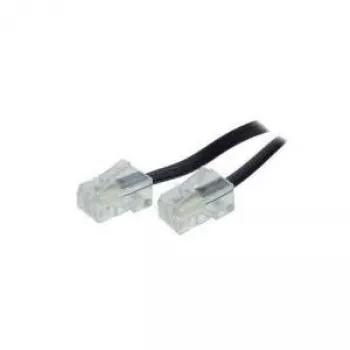 S/CONN 6m RJ45 melns caurspīdīgs savienojuma kabelis