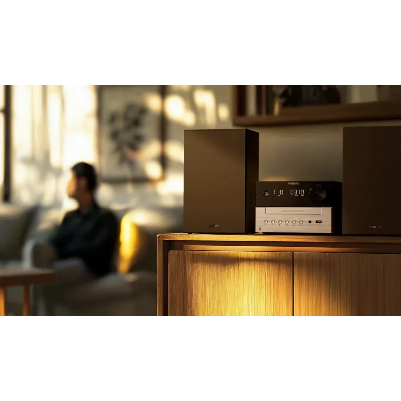 Philips TAM3205M2 mājas audio mikro sistēma 20 W Melns, Sudrabs