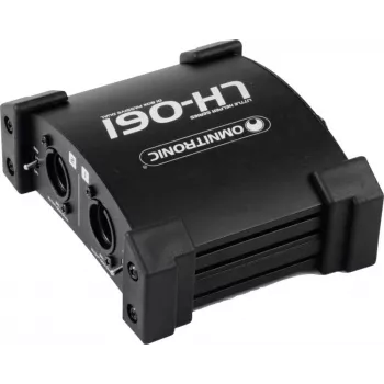 Pasīvā DI kaste Omnitronic LH-061 PRO — 2 kanālu tiešā kaste līdzsvarotai izejai