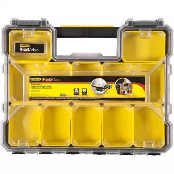 Stanley 1-97-519 kastīte mazām detaļām/instrumentiem Melna, Caurspīdīga, Dzeltena