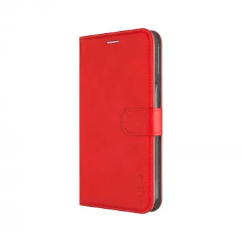 FIXED ādas grāmatas vāciņš Samsung Galaxy A36 5G — sarkans, priekšējā un aizmugurējā aizsardzība, precīzi izgriezumi