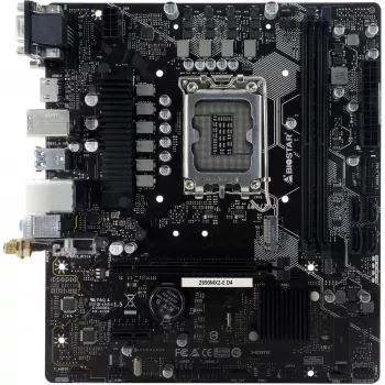 Mātesplate BIOSTAR Z690MX2-E D4 micro ATX, Intel Z690, LGA 1700, DDR4, 2x DIMM, 64 GB, 2.5Gb LAN, 4x SATA III, 1x M.2