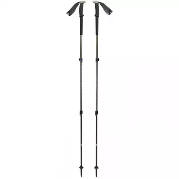Pārgājienu nūjas Trail, Fitness Device melna/olīvzaļa, 1 pāris, 100-140 cm
