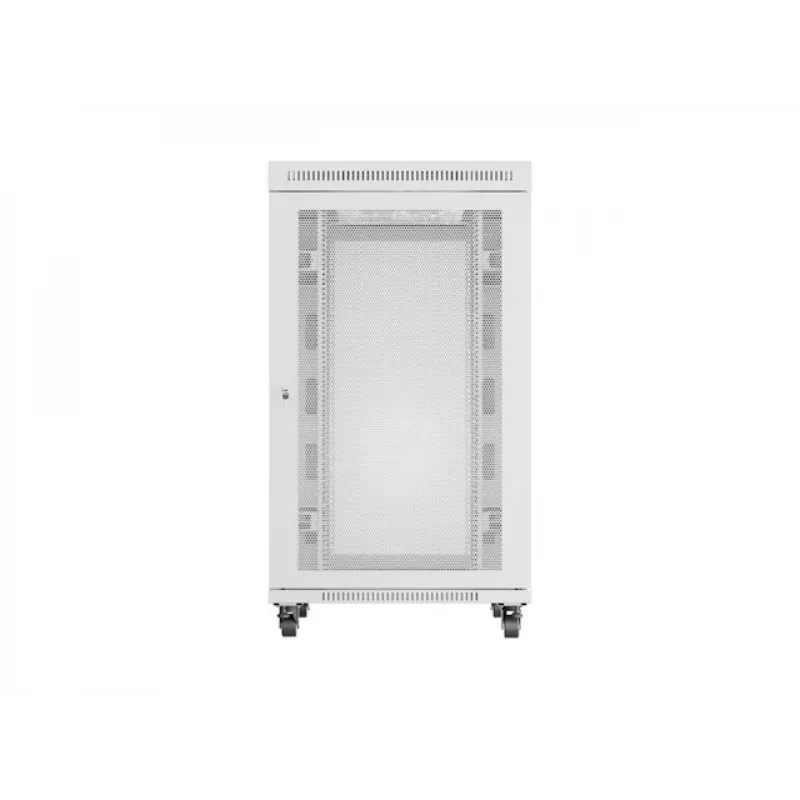 Grīdas stāvošs 19 inch servera skapis 27U 800x1000 mm pelēks perforēts ar LCD durvīm LANBERG (plakanā iepakojumā)
