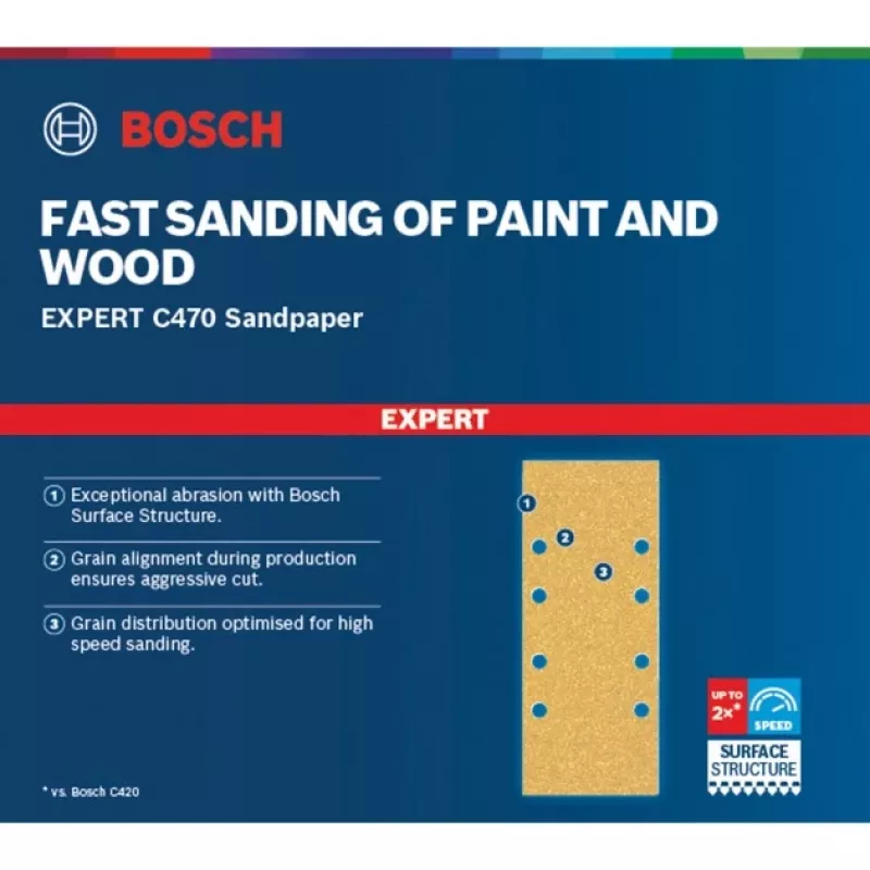 Bosch 2 608 900 855 slīpēšanas loksne koksnei