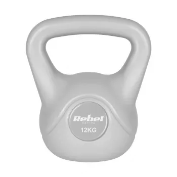 REBEL ACTIVE Kettlebell bituminēti pelēks 12 kg