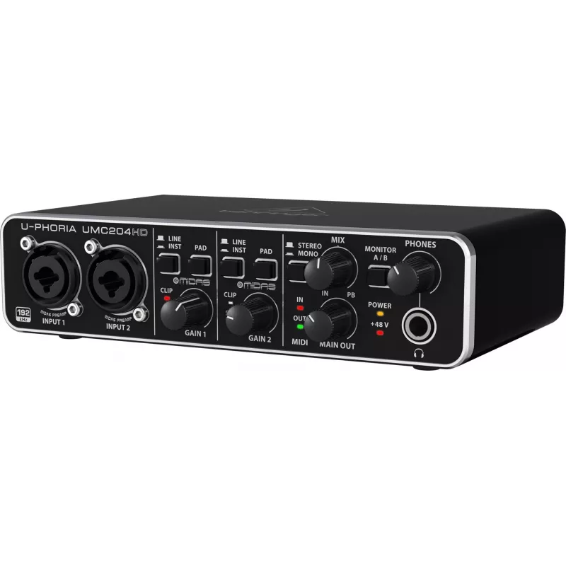 Behringer UMC204HD papildaprīkojums mūzikas iekārtām