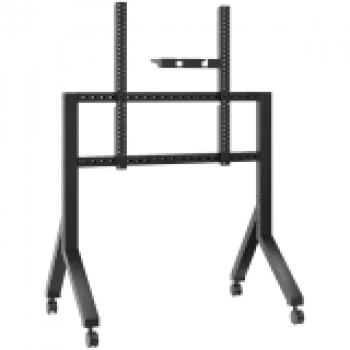 Mobilais TV statīvs ONKRON TS2081-B 70–110 collu televizoriem, melns, uz riteņiem, tērauds, 125 kg, VESA 200x200–1000x800