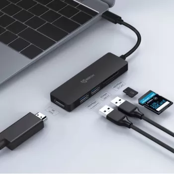 Sbox TCA-51 USB Type-C uz HDMI/USB-3.0/SD+TF