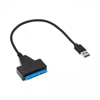 Akyga AK-CA-86 SATA – USB-A 3.0 adaptera kabelis 2,5 collu diskiem, 0,3 m, melns