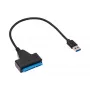 Akyga AK-CA-86 SATA – USB-A 3.0 adaptera kabelis 2,5 collu diskiem, 0,3 m, melns