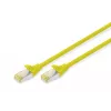 Patch Cord Digitus CAT 6A S/FTP DK-1644-A-0025/Y 0.25m Dzeltens