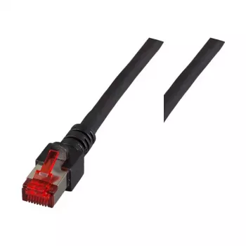 EFB-Elektronik RJ45 savienotājkabelis Cat.6 S/FTP LSZH melns 1,5m