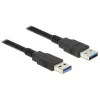 USB kabelis DeLOCK 85062 USB 3.2 Gen 1 2m USB A Melns