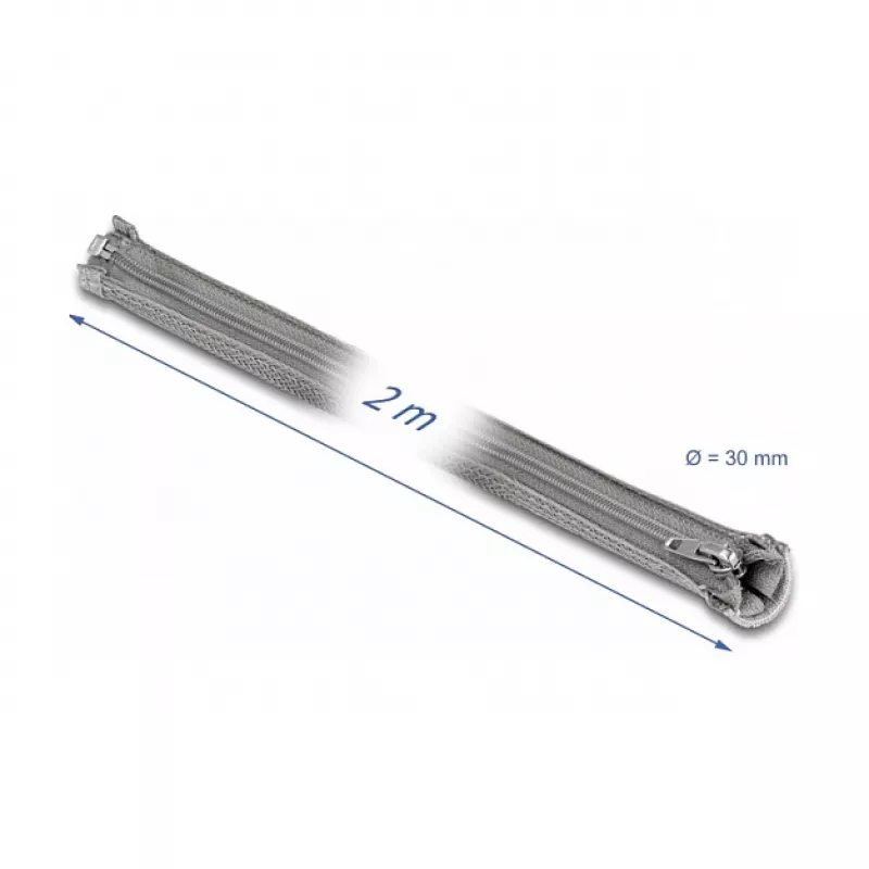 Pīta uzmava DeLOCK 20831 2m x 30mm Pelēka