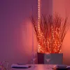 LED vītne Twinkly TWD200STP-TEU daudzkrāsaina iekštelpām, 5 cm solis, IP20, caurspīdīgs kabelis