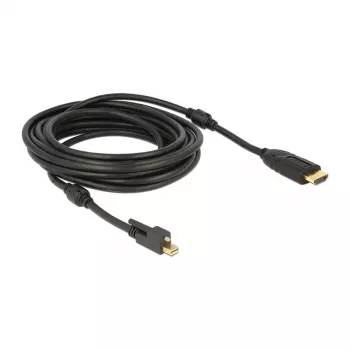 Video kabeļa adapteris DeLOCK 83732 Mini DisplayPort–HDMI 5 m Melns