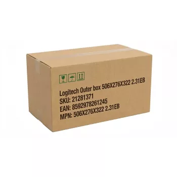 Ārējā kaste Logitech 506X276X322 2.31EB — transporta/iepakojuma kastes izmēri 506×276×322 mm