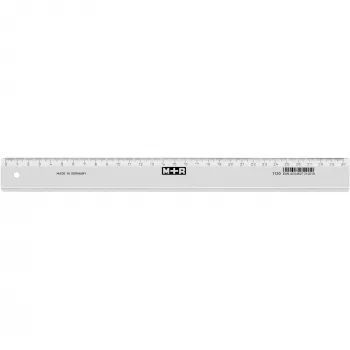 Möbius Ruppert 1130-0000 - Galda lineāls - Polistirols - Caurspīdīgs - cm - Vācija - 30 cm