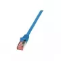 Tīkla kabelis LogiLink Cat6 S/FTP RJ-45 10m Zils