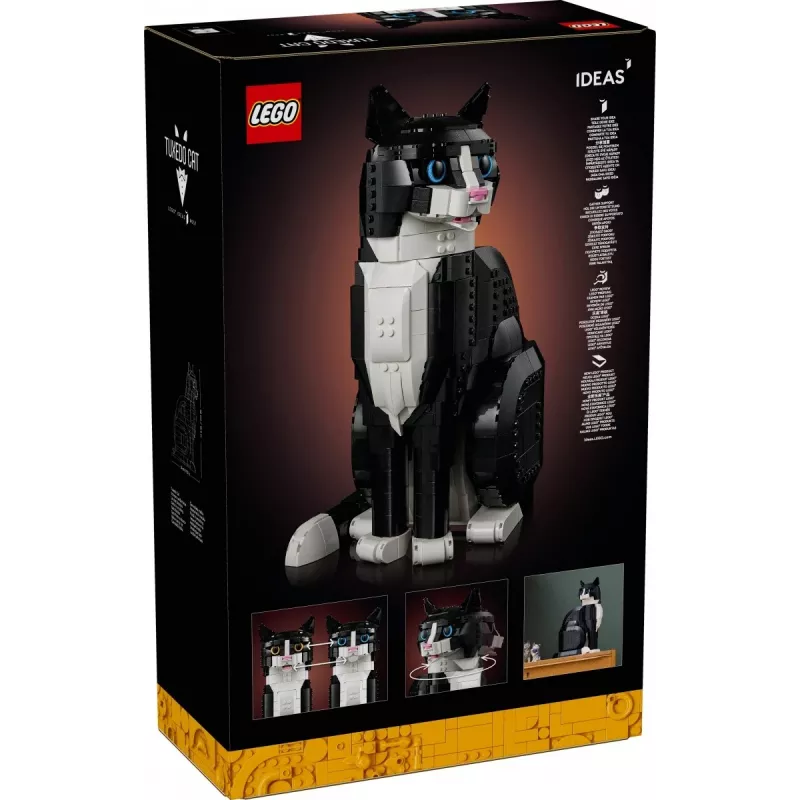 LEGO komplekts Ideas 21349 Smokinga kaķis — kolekcionējams ķieģeļu modelis, eksponāts