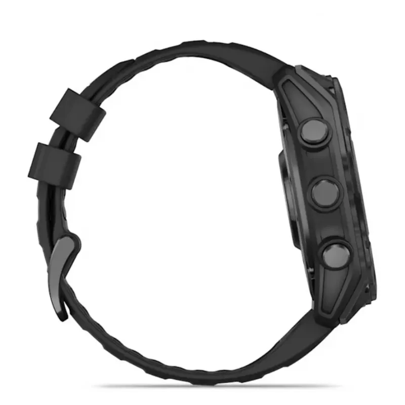 Viedpulkstenis GARMIN Fenix 8 — 51 mm titāna korpuss, AMOLED 1,4 collu, GPS, 32 GB, 10 ATM, silikona siksniņa