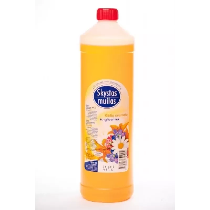Šķidrās ziepes ar glicerīnu, ziedu aromāts, 1L