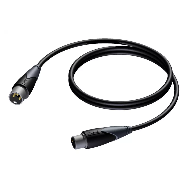 XLR vīrišķais uz XLR sievišķo kabelis Procab 10 m — balansēts audio savienojums, Procab 1KPCL114