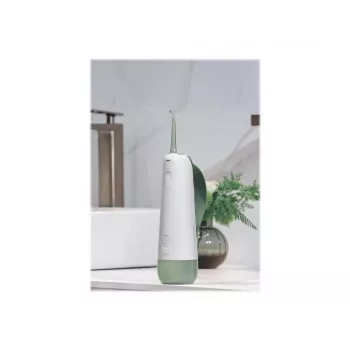 Oclean W10 pārnēsājams ūdens diegs - balts/zaļš mutes dobuma irigators ar 200 ml tvertni