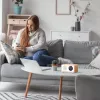 MANTA RDI912W Rimini modinātājpulkstenis ar Bluetooth un bezvadu uzlādi, balts
