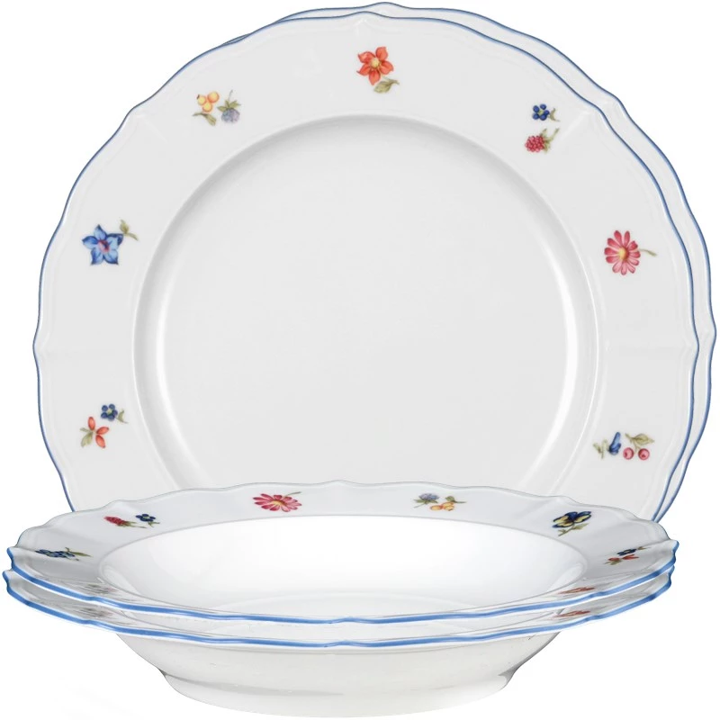 Seltmann Weiden Trauku komplekts 12 gab. Porcelāns Balts