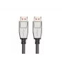 DisplayPort kabelis LANBERG CA-DPDP-20CU-0010-BK — DisplayPort uz DisplayPort, 1 m, Melns/Sudrabs