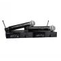 Shure SLXD24DE/SM58-G59 - divkanālu digitālā bezvadu sistēma ar diviem raidītājiem/rokas mikrofoniem (470 - 514 MHz)