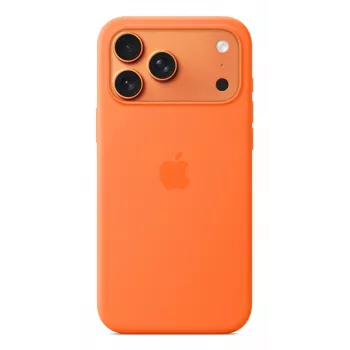 Apple iPhone 17 Pro Max Silikona Maciņš MagSafe Oranžs