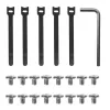 Kabeļu organizators zem galda MACLEAN MC-104 W, 2 līmeņu tērauda paliktnis, balts, max slodze 5 kg, der galdam 0.5–5 cm