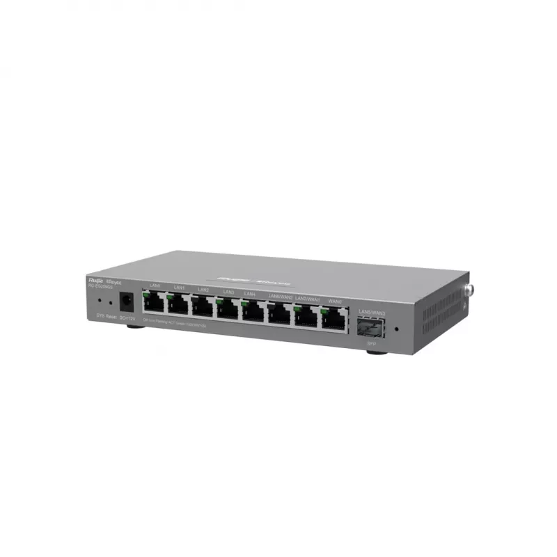 Ruijie Reyee RG-EG209GS 9 portu Gigabit maršrutētājs/kontrolieris ar pārvaldību mākonī, 8x GbE, 1x SFP, VPN